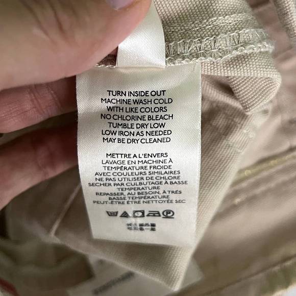 By Anthropologie The Wanderer Utility Pants in Gold Metallic Button Fly Size 28 - Picture 13 of 15